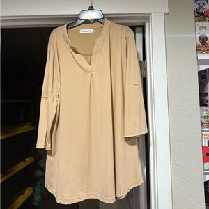 Women's Beige Tunic Top